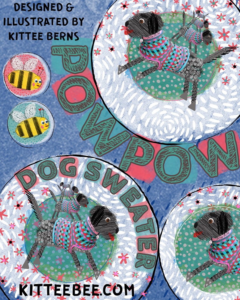 POWPOW Dog Sweater Knitting Pattern